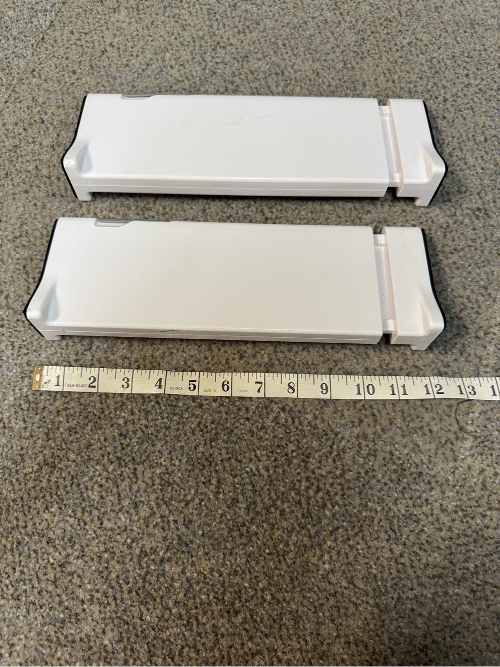 Pair of White Sliding draw organiser